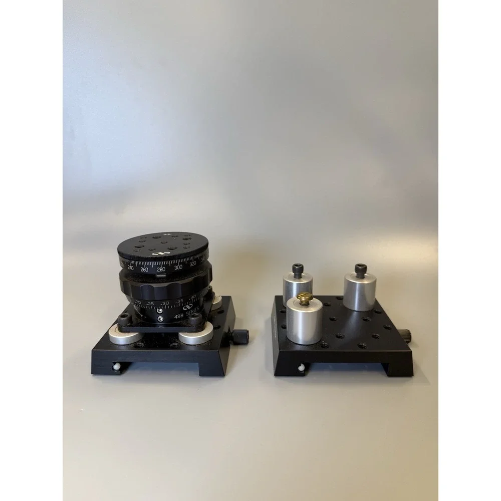 2x Optical Rail PRC-3 With Vertical Stage with Rotary Platform